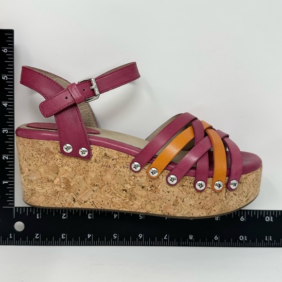 Bussola Mansfield Mavis Strappy Platform Wedge Cork Heel Sandals EU Size 38 7.5 - Picture 11 of 12